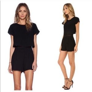 Sam Edelman Black Cap Sleeve Romper